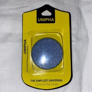 UNIPHA pop socket, blue glitter